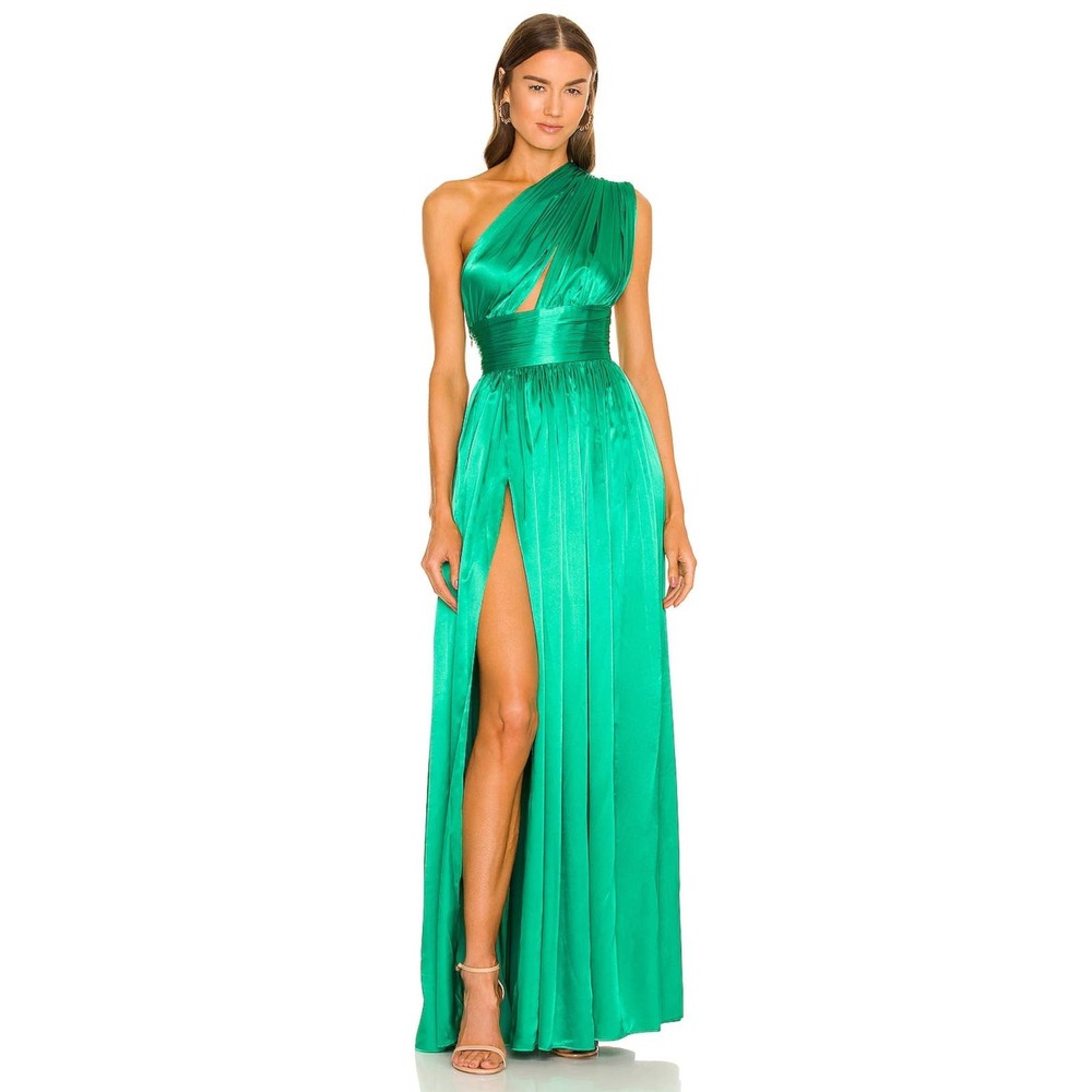 Bronx and Banco Camilla Gown in Emerald